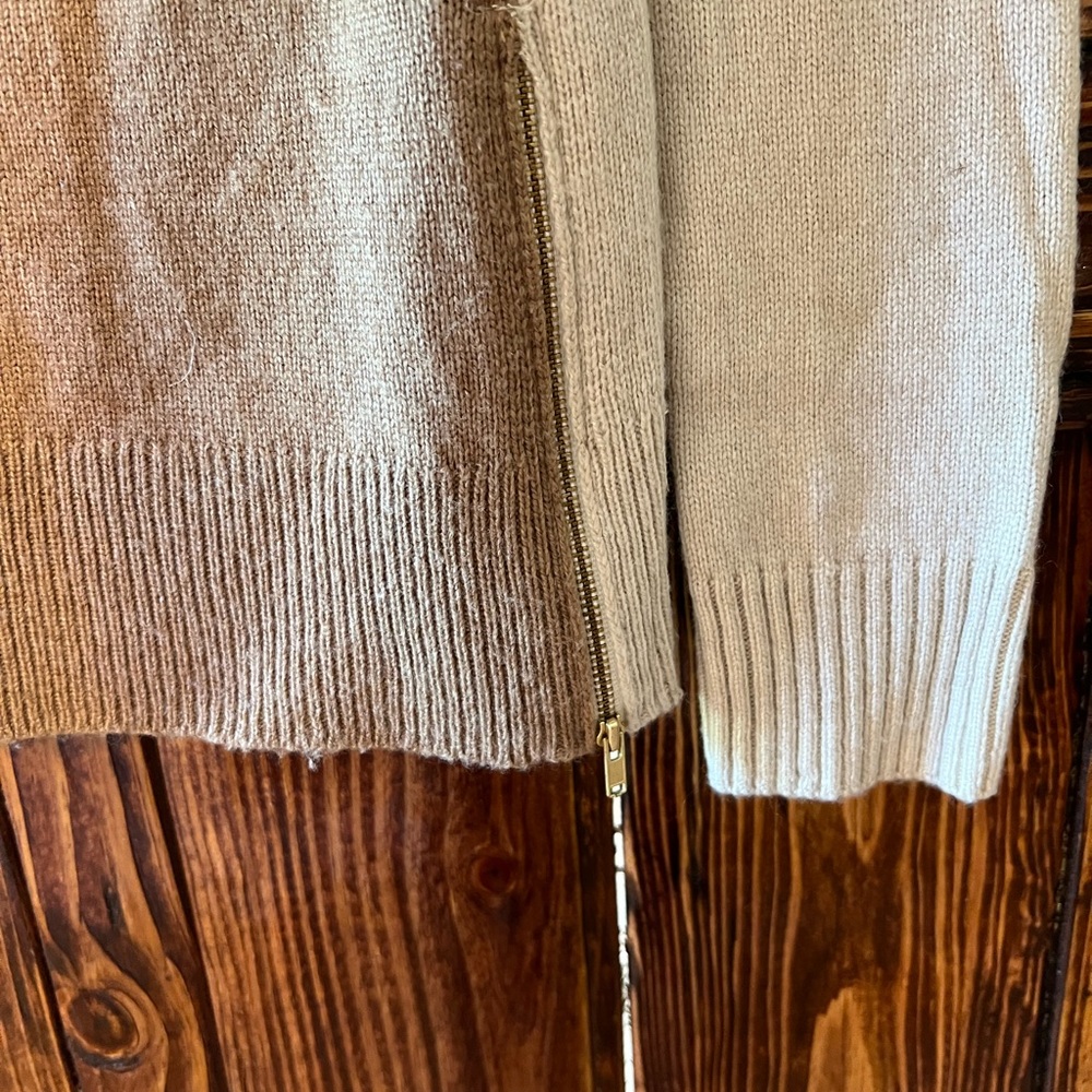 J. Crew Xs Color Block Sweater With Zipper Detail - image 4